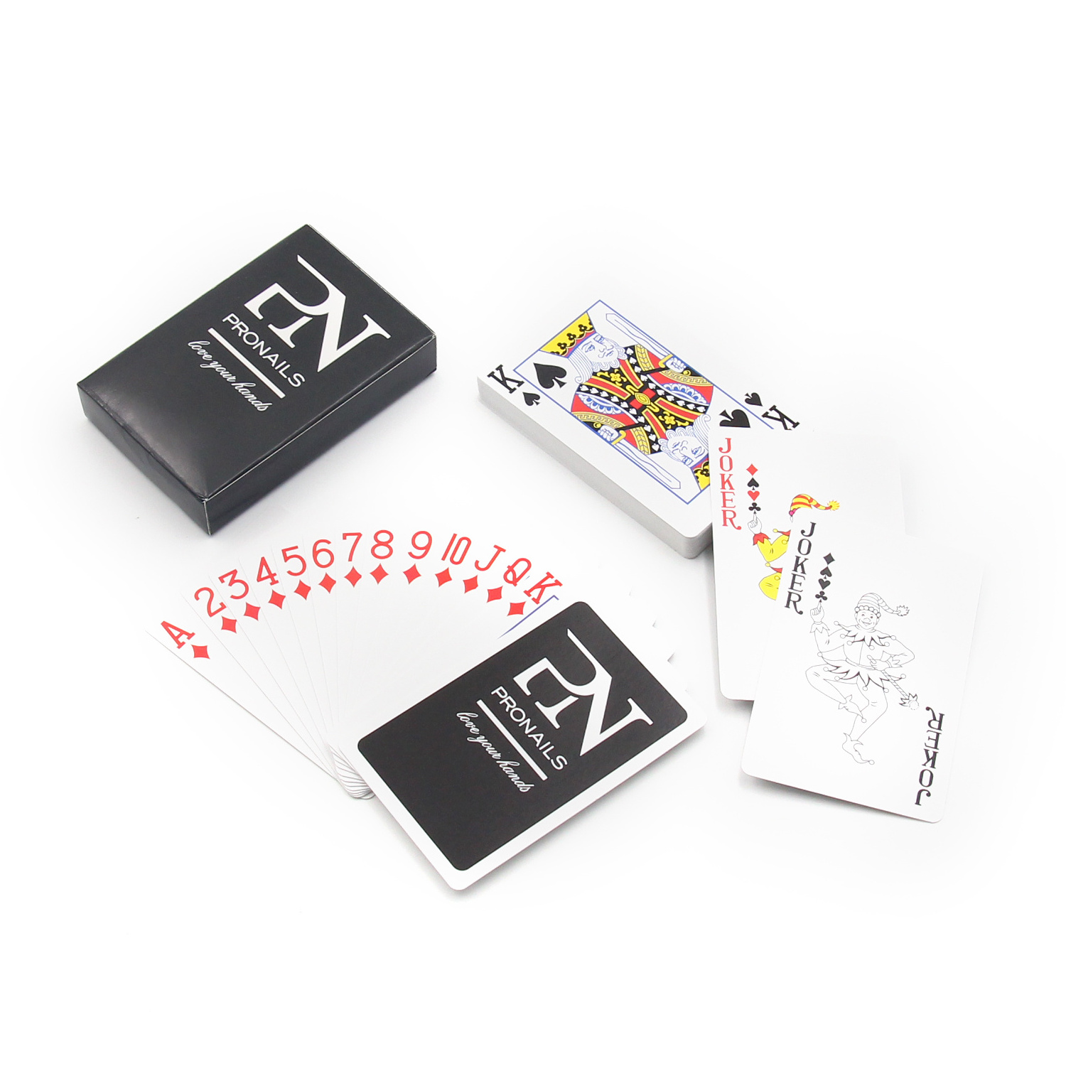 Morden custom unique durable plastic bridge printing customized card children with boxes 2 decks playing cards