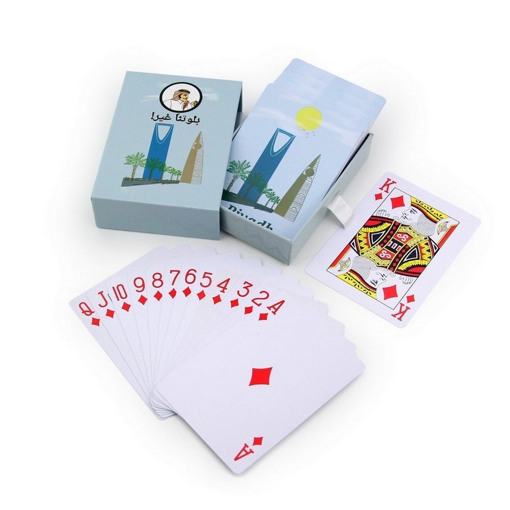 waterproof pvc durable elastic customized italian paper playing cards napoletane trading cards game playing card paper box