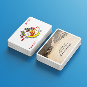 Newest Saudi Historical and Cultural Design Theme Plastic Waterproof Playing Cards Baloot Papers