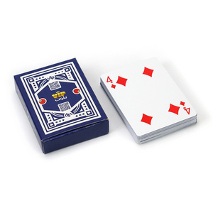 Custom Design Tuck Box Singe Deck 54 Cards 100% PVC Plastic Waterproof Poker Baloot