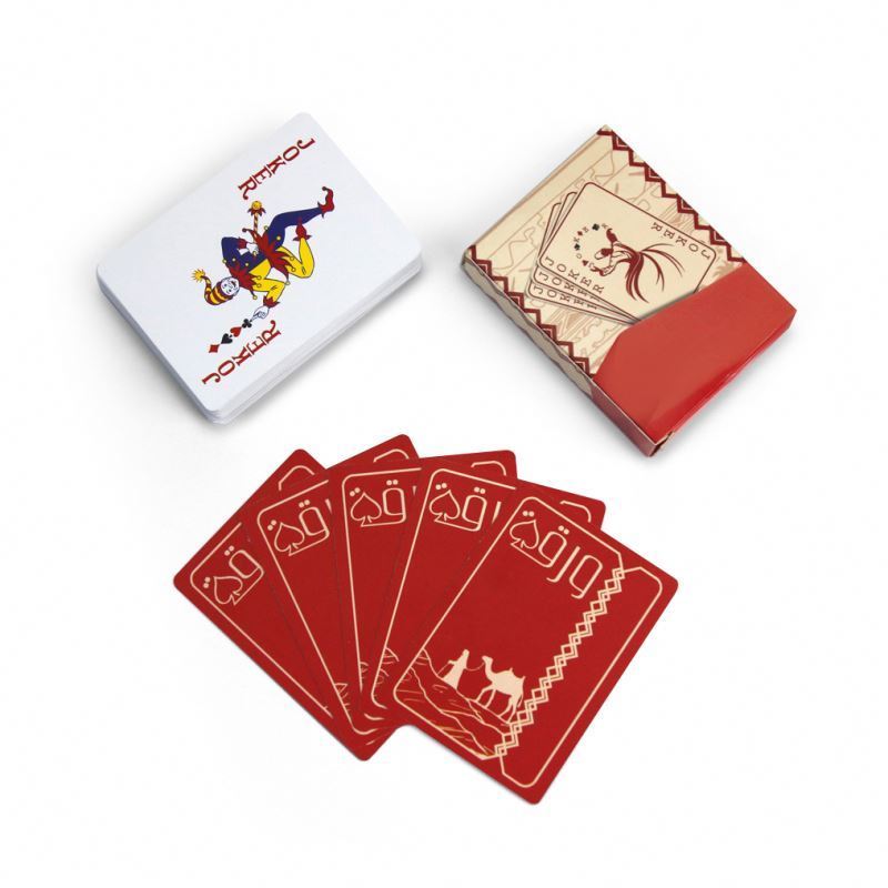 In Stock Spanish Playing Pvc Casino Set Custom Box Scopa Briscola Napoletane Pu Leather Red Poker Card