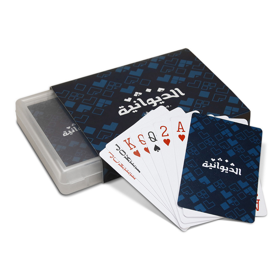 Best Quality Custom Design Premium Playing Cards Pvc Poker Cards 100% Waterproof Saudi Kuwait Plastic Playing Cards