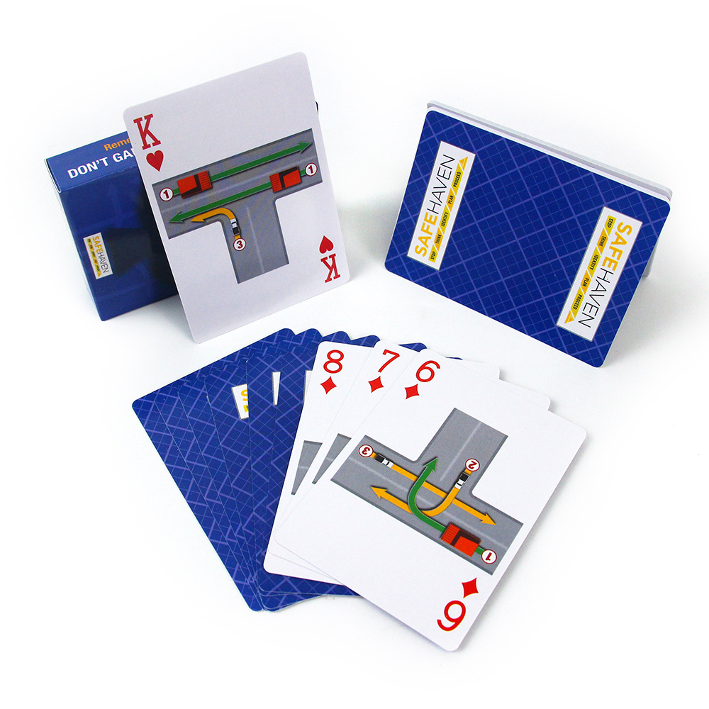 High Quality Hot Selling Wholesale 100% plastic poker cards 4 corner jumbo index