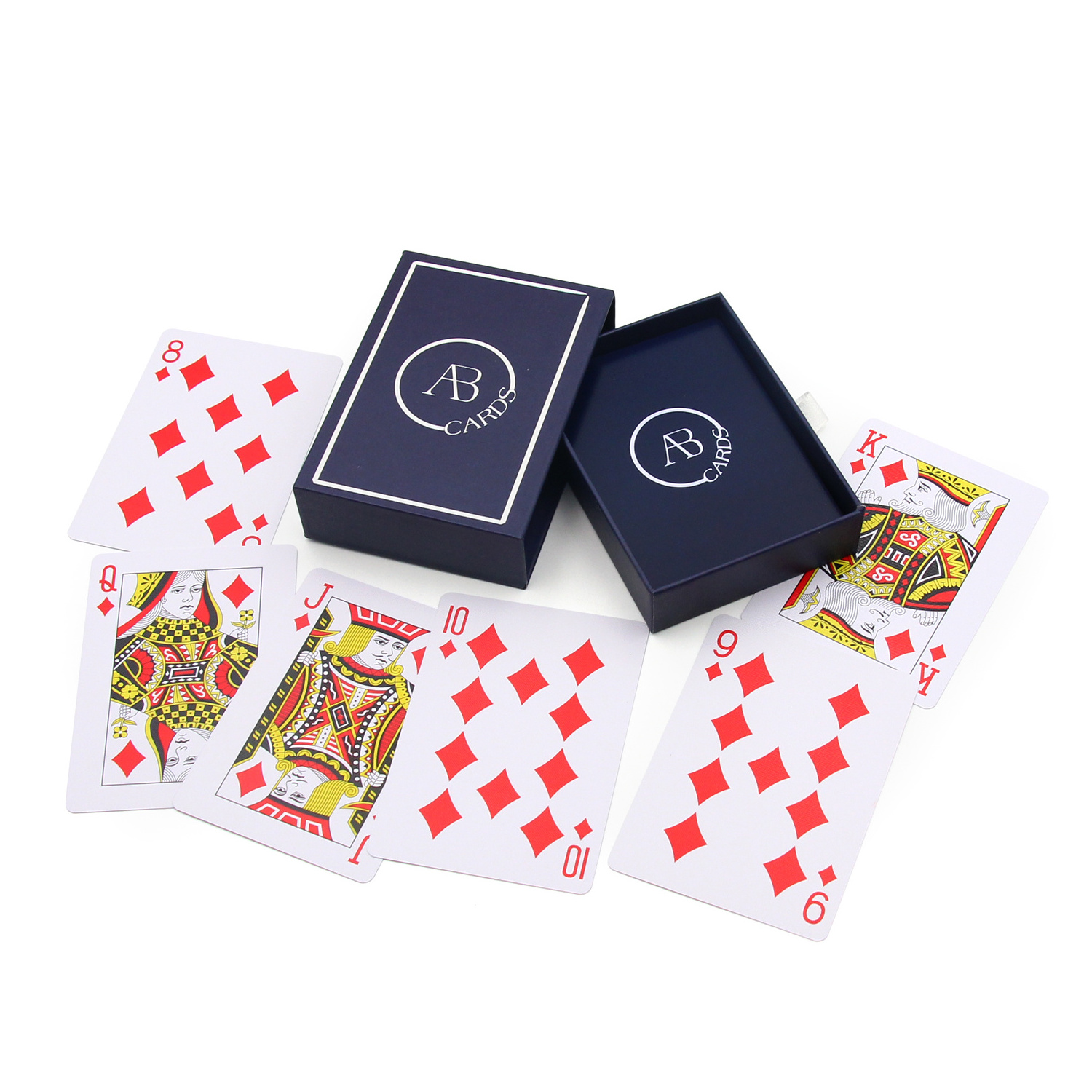 Printing Custom Design Logo Promotional Gift drawer box Playing Cards Gambling Poker Cards wholesale  playing cards sleeves