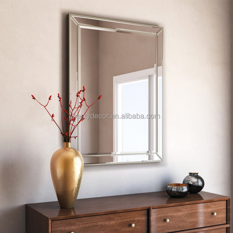 Rectangle modern living room furniture wood frame mirror for home decoration full length mirrors for bedroom floor mirror