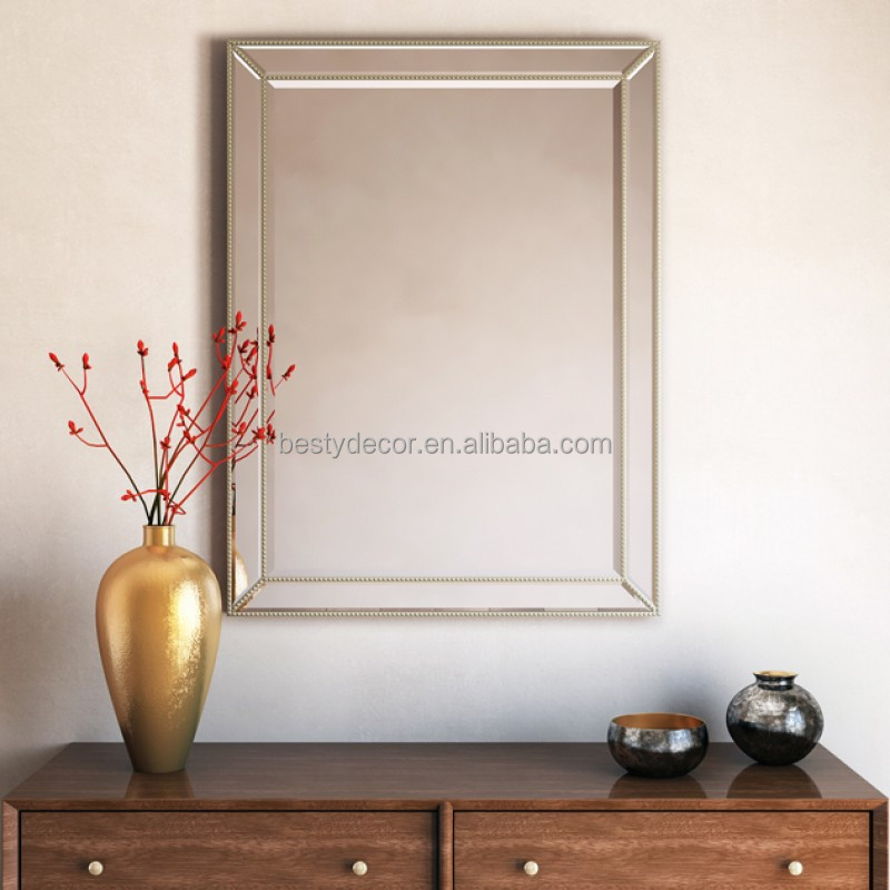 Rectangle modern living room furniture wood frame mirror for home decoration full length mirrors for bedroom floor mirror