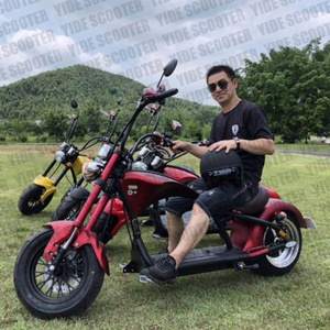 High Quality 1000W 62V/12Ah Brushless Adult Electric Scooter, 2 Wheels E-Scooter Electric Motorcycle Citycoco Electric Fat Bike