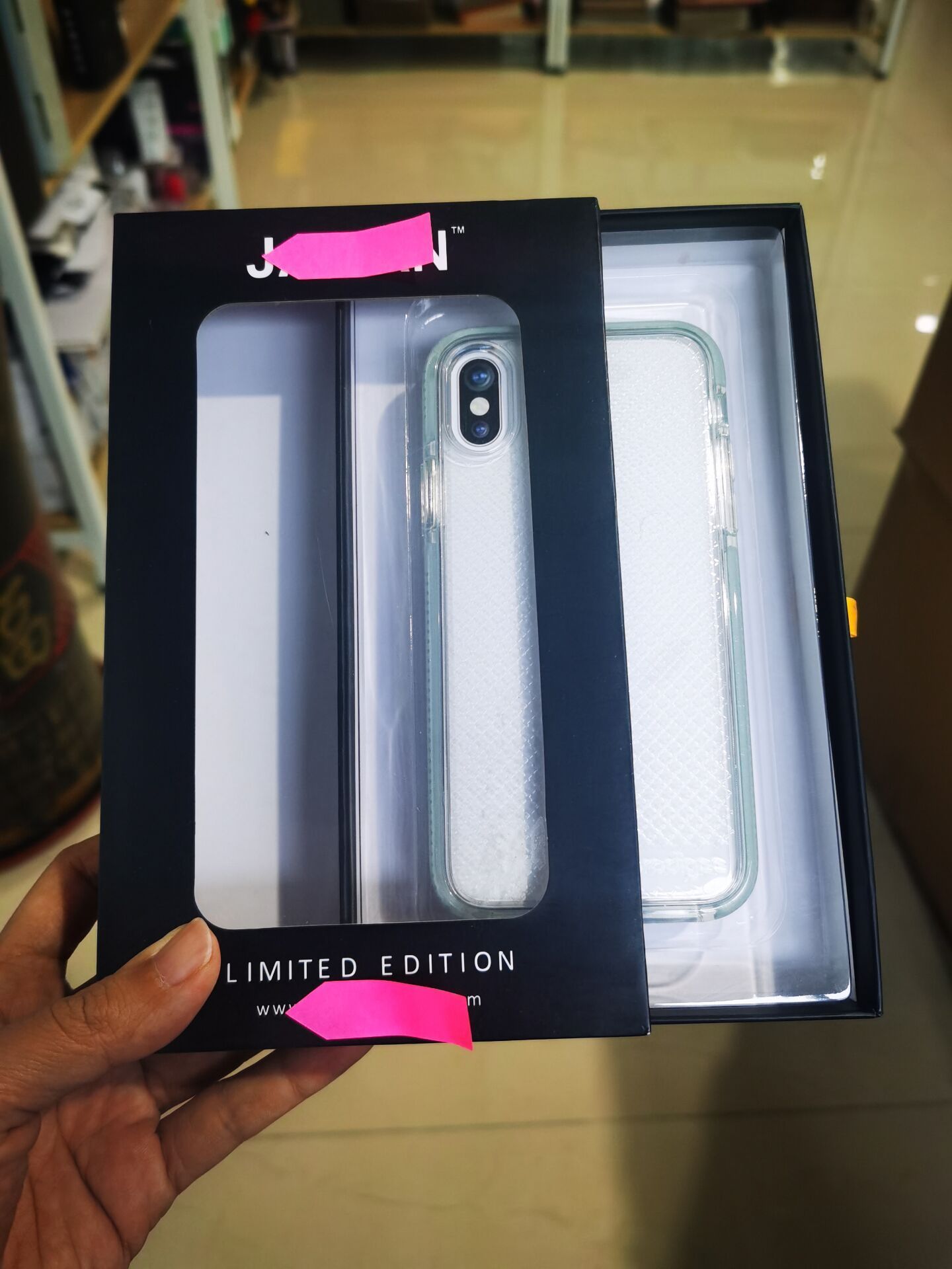 Custom cell phone case packaging box mobile cover packaging with hanger