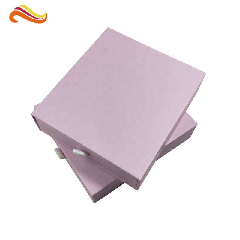 Wholesale Pink Small Paper Empty Custom Drawer Perfume Box Gift Storage Box With Drawer