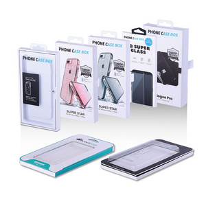 Custom cell phone case packaging box mobile cover packaging with hanger