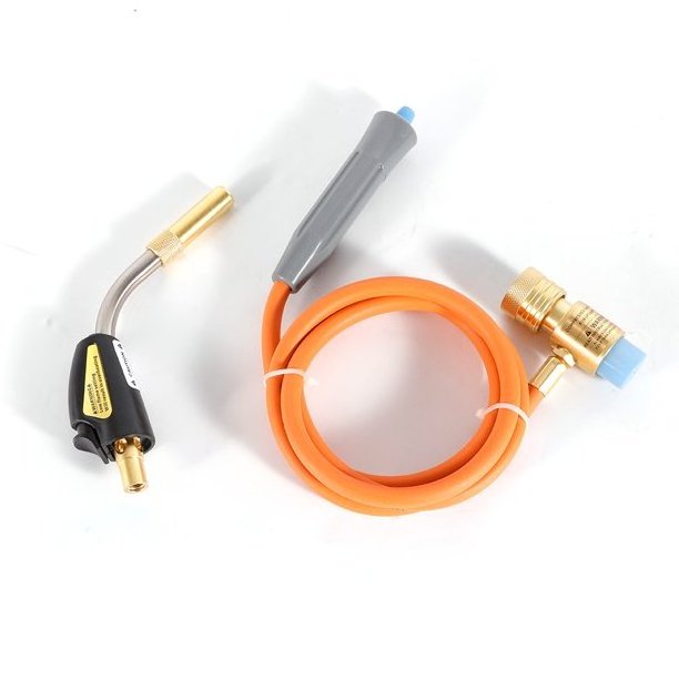 Propane Soldering Torch Mapp Gas Welding Torch and Brass Head 60 inch Hose with Self Ignition Trigger Fit for Jewelry Soldering