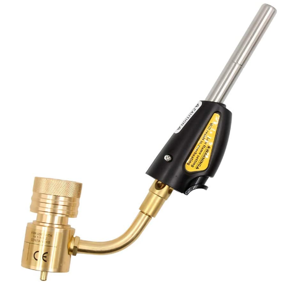 LP Propane Gas Heat Torch with Self Ignition Trigger,Head MAPP Gas Torch Adjustable Torch For Soldering, bra