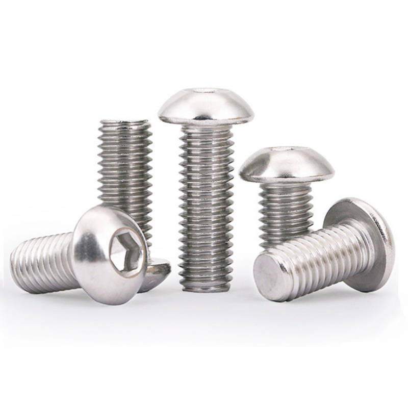 Stainless steel 316 ISO7380 hex socket button head screws/pan head socket screw M2 M2.5 M3 M4 M5 M6