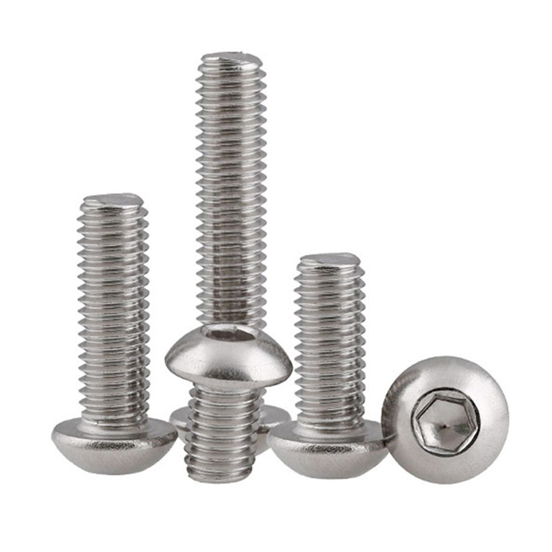 Stainless steel 316 ISO7380 hex socket button head screws/pan head socket screw M2 M2.5 M3 M4 M5 M6