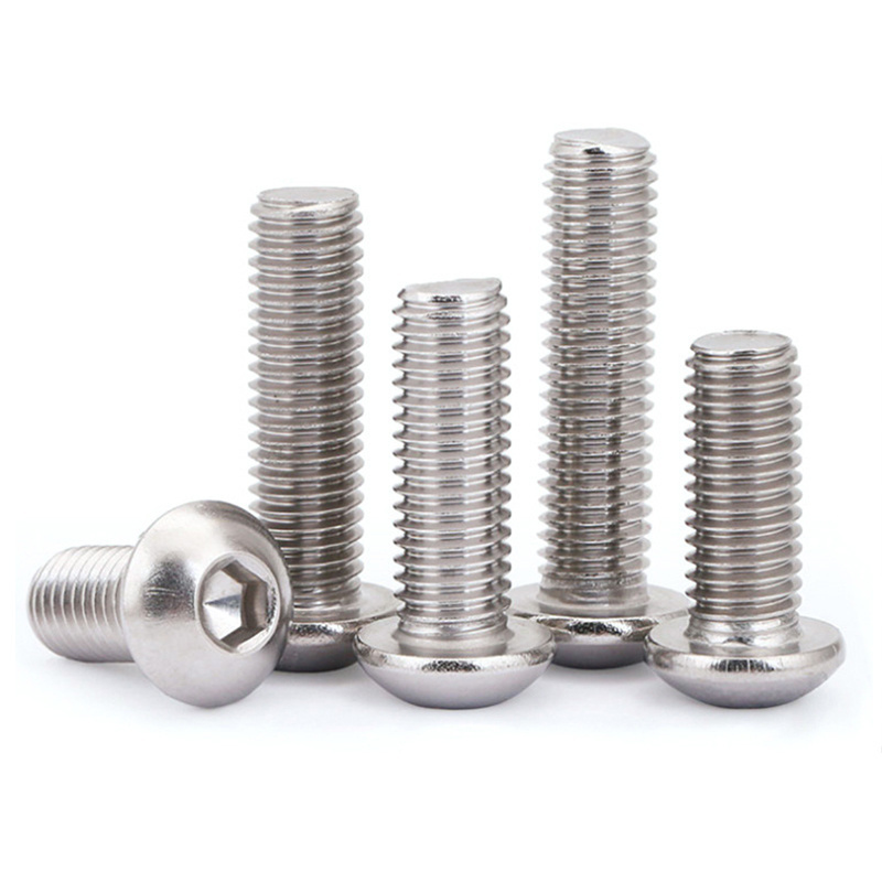 Stainless steel 316 ISO7380 hex socket button head screws/pan head socket screw M2 M2.5 M3 M4 M5 M6