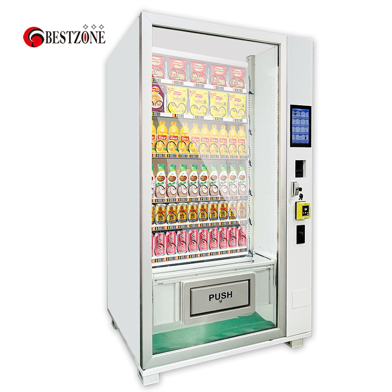 Touch screen Snack And Drink Book Vending machine with MDB/DEX standard interface