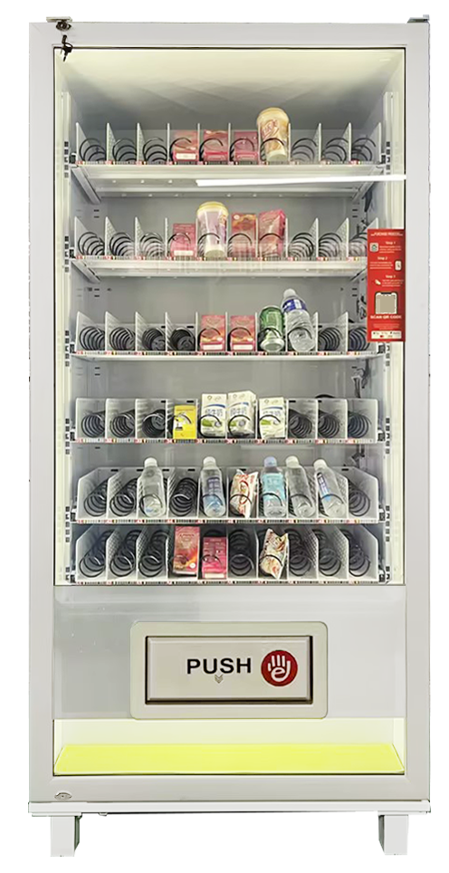 QR code snacks and drinks  vending machine with