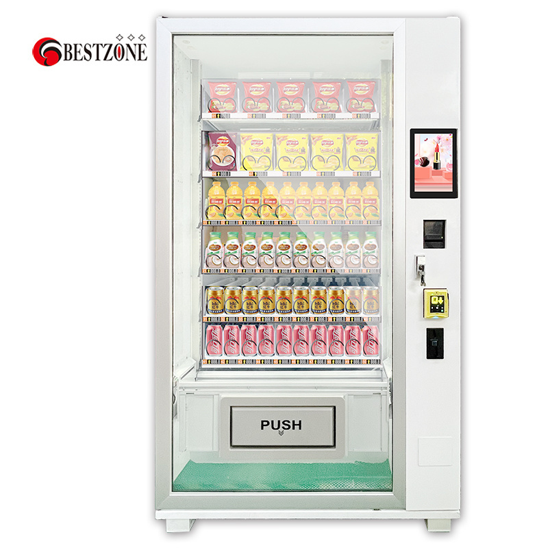 Touch screen Snack And Drink Book Vending machine with MDB/DEX standard interface