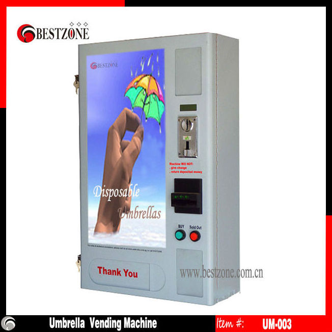 High Quality Wall mounted umbrella vending machine for folding umbrellas in China