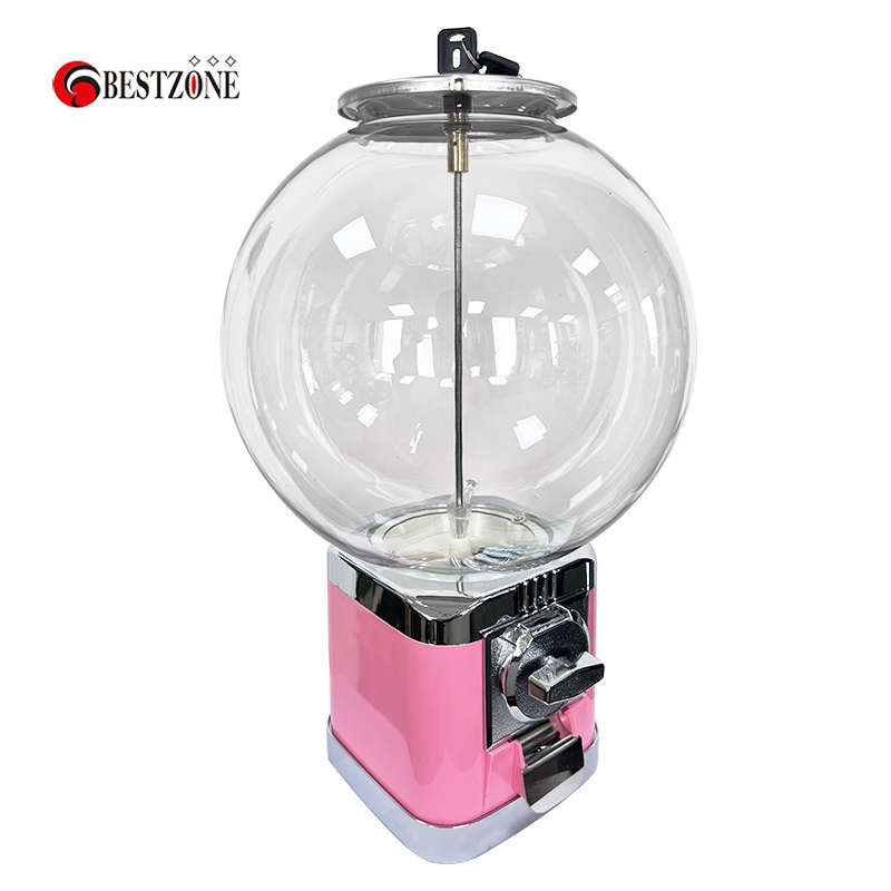 Pink color Coin operated mini toys capsule gacha machines customizable gashapon toy vending machine