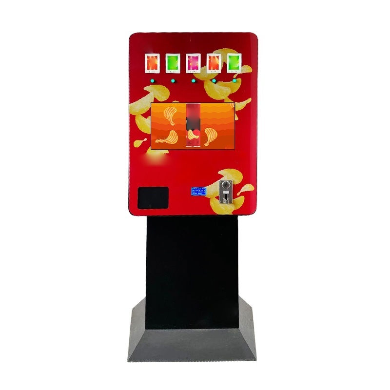 High-tech Combo Snack Vending Machine For Potato Chip Snack  cans peanuts vending machine