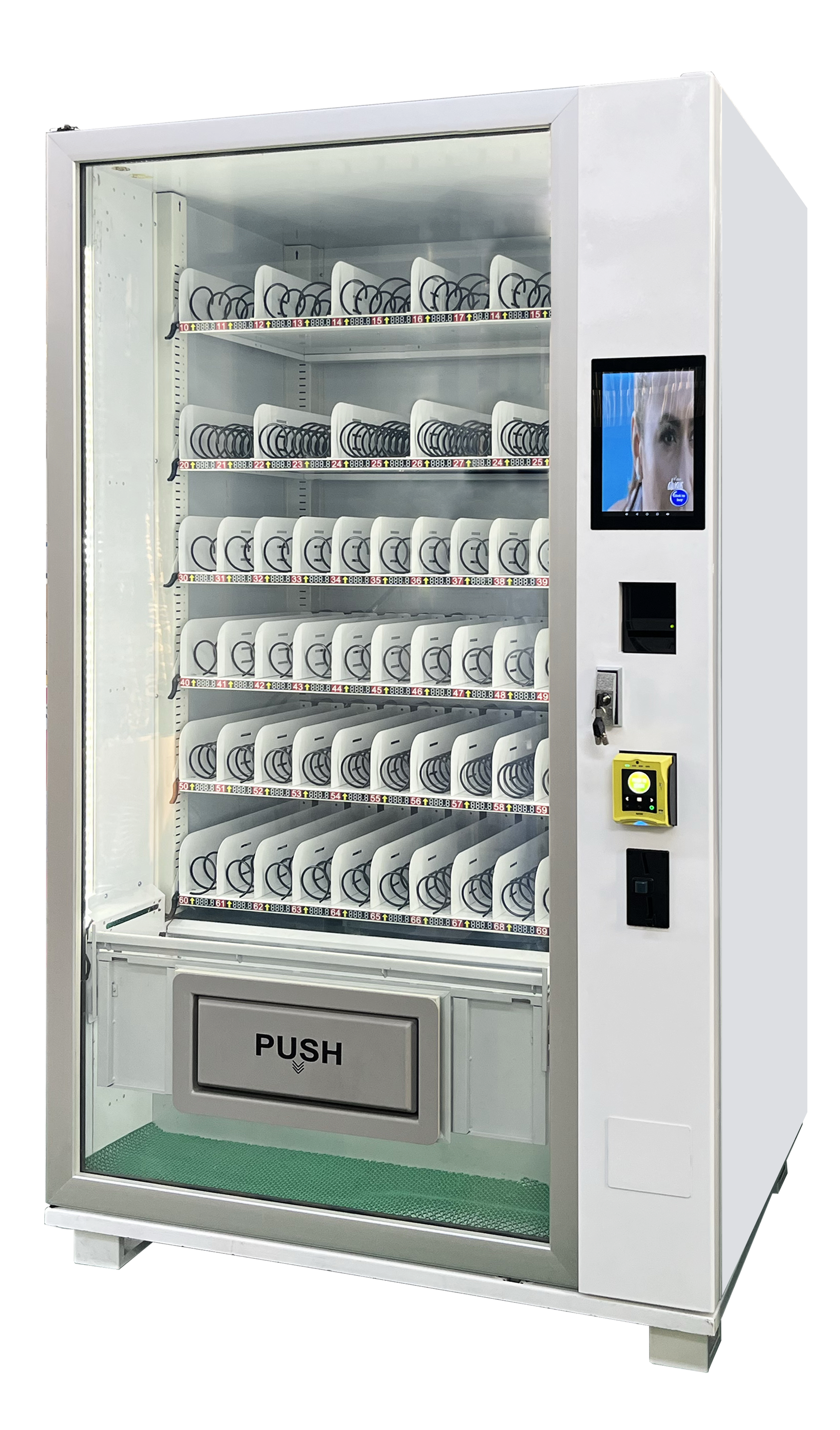 Touch screen Snack And Drink Book Vending machine with MDB/DEX standard interface