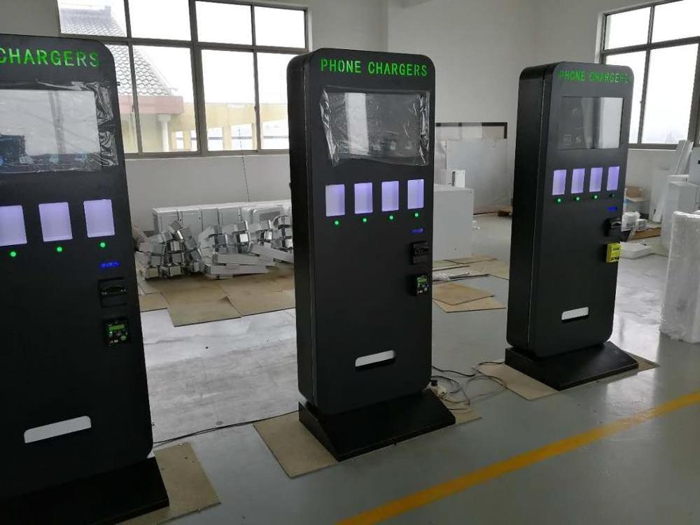 Coin/Cash/Banknote Operated Mobile Phone Charging Vending Machine