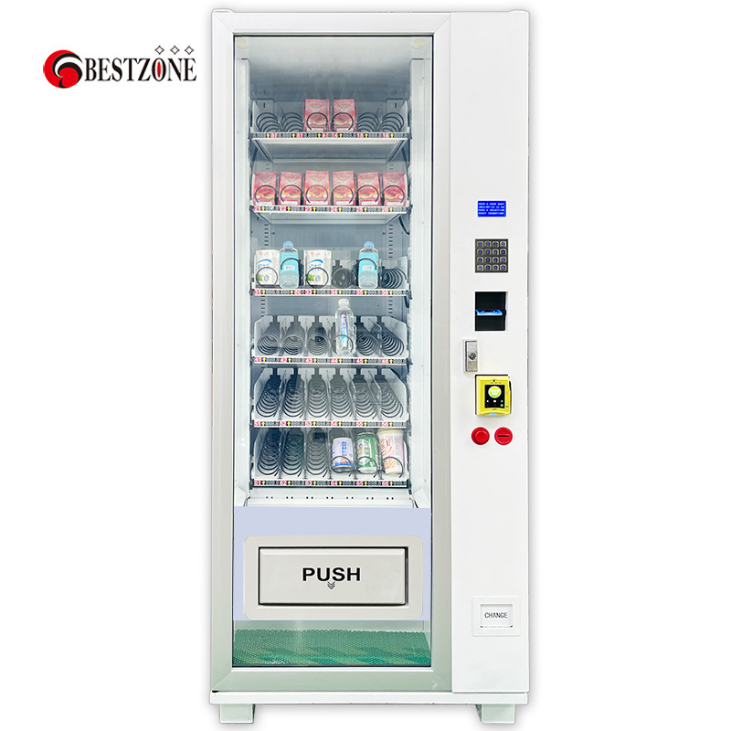 China Vending Machine Manufacturer Convenient Store Vending Machines For Food And Drinks Snacks with coin changer