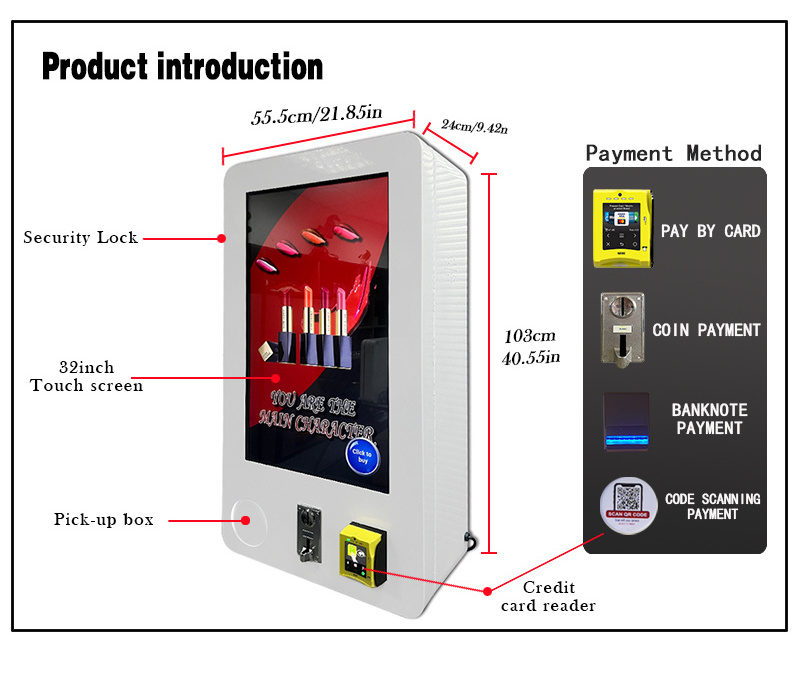 mini touch screen vending machine protein shake vending machine for buying vending machines