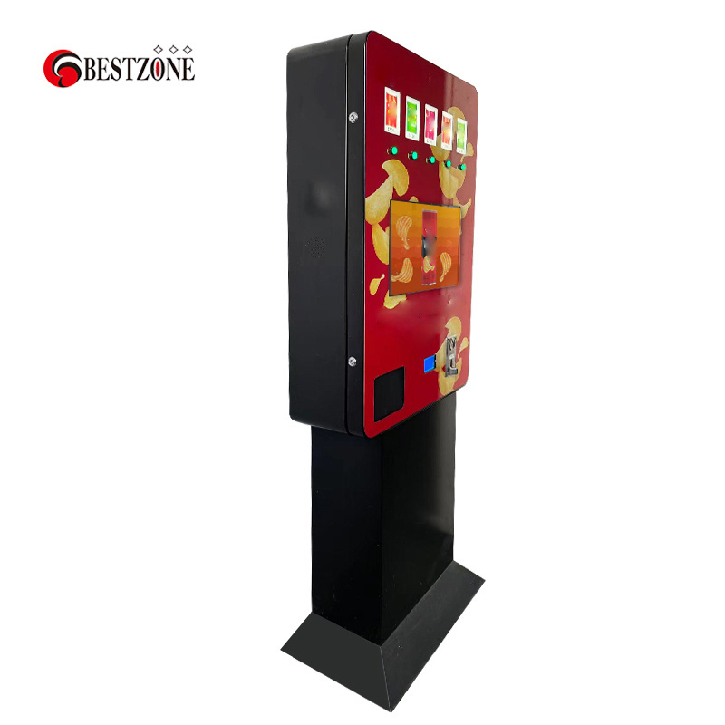 big size canned pringles Tinned drinks snacks combo Standing vending machine