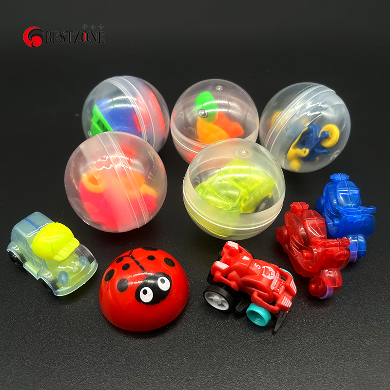 50mm 2 Inches  Fully Transparent Vending Machine Capsule Toys vending balls for Gachapon Vending Machine