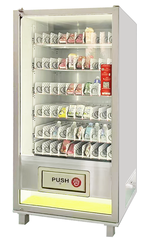 QR code snacks and drinks  vending machine with