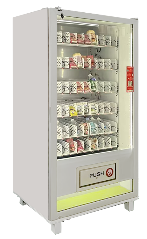 QR code snacks and drinks  vending machine with