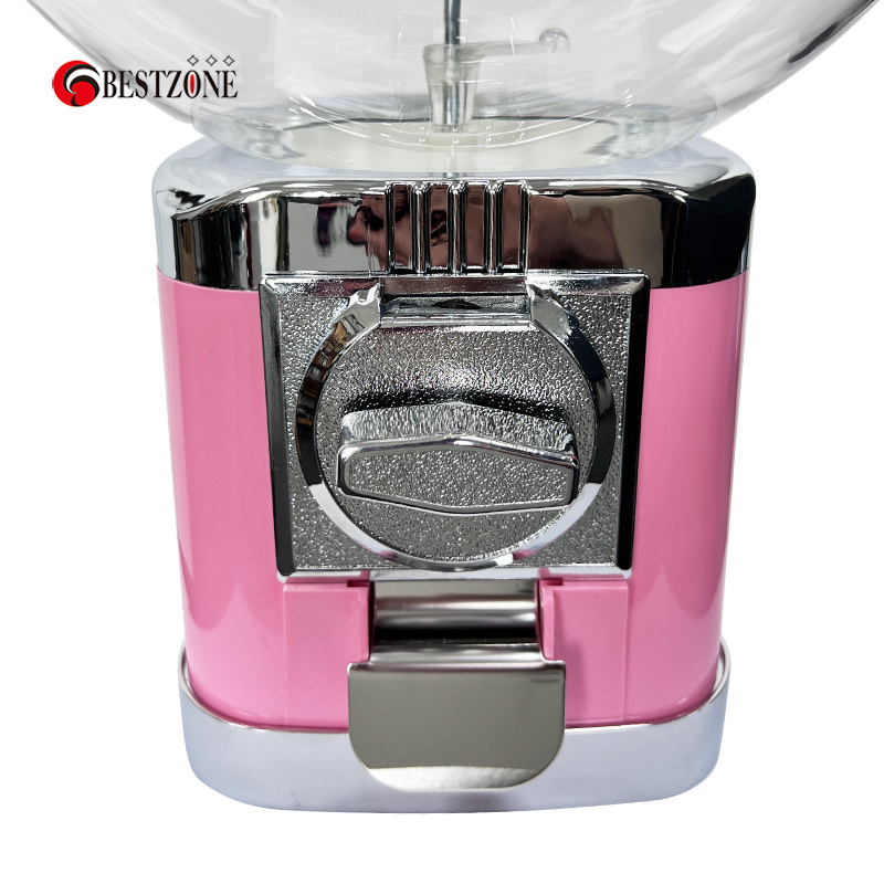 Pink color Coin operated mini toys capsule gacha machines customizable gashapon toy vending machine