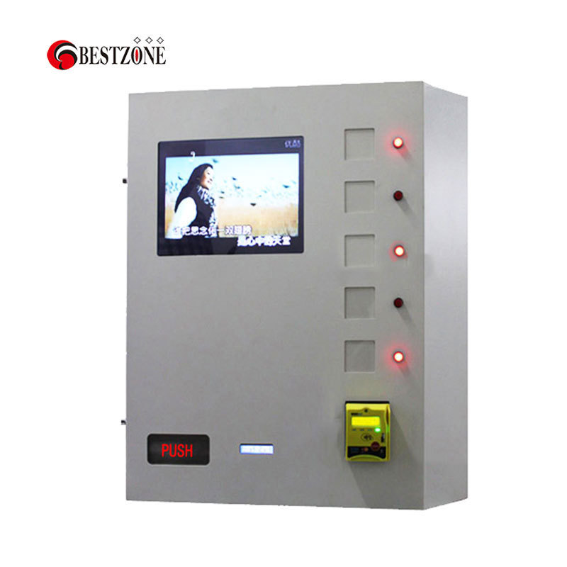 Good quality mini wall mounted cosmetic product  neil beauty liquid soap perfume Vending Machine with LCD screen