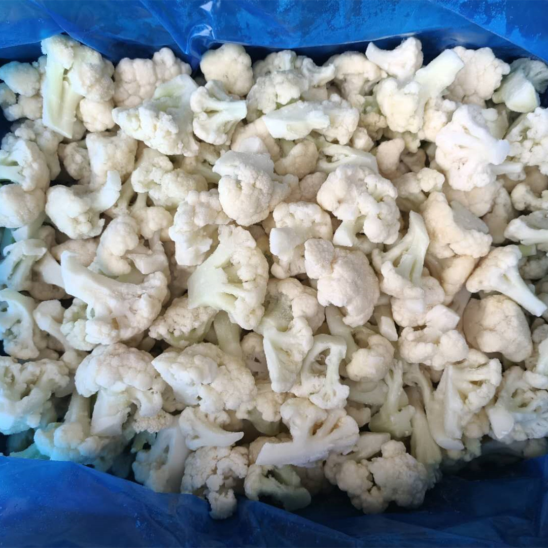 China supplier IQF vegetable quick freezing cauliflower florets cut frozen cauliflower