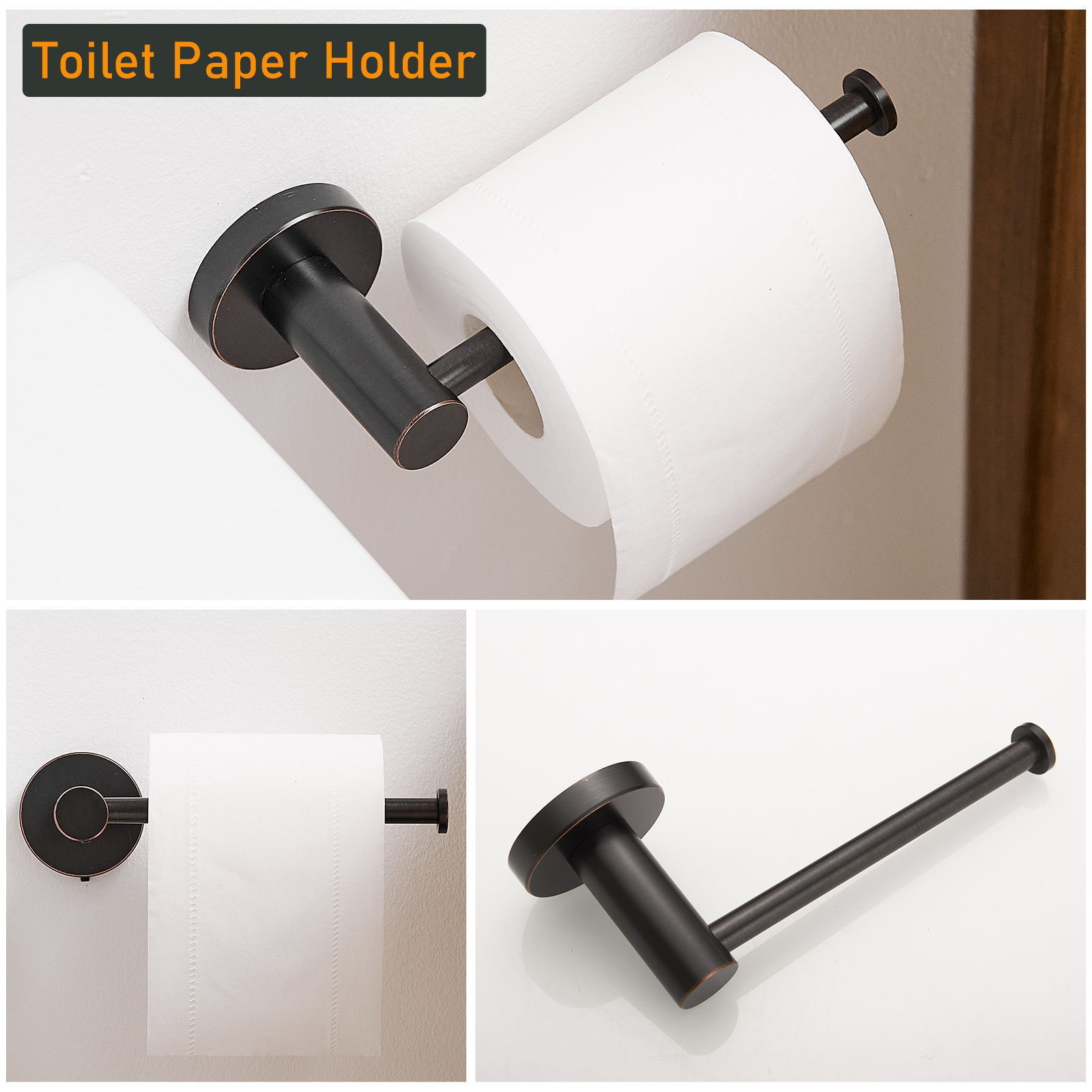 Towel Rack 4 Pieces Bathroom Accessories Stainless Steel Towel Bar Hand Toilet Paper Holder Towel Hook