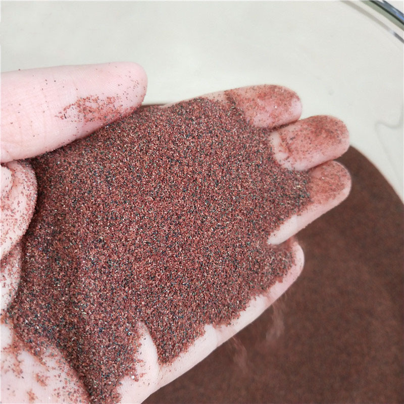 50-80 mesh Garnet Abrasive Sand For blasting by abrasives Red brown Almandine Garnet Sand in stock