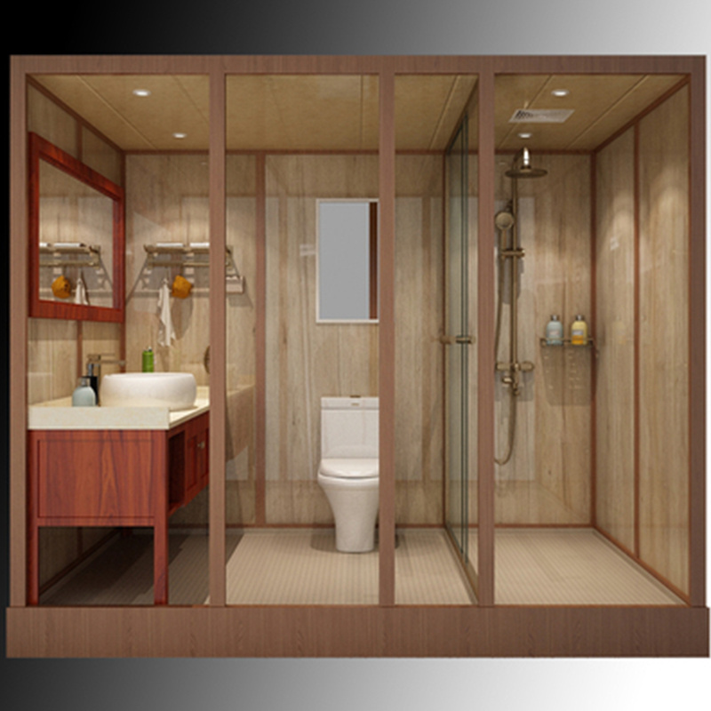 Integrated Bathroom All-in-one Bathroom Pod Whole Shower Room Units Prefabricated Bathroom Units including sink and toilet