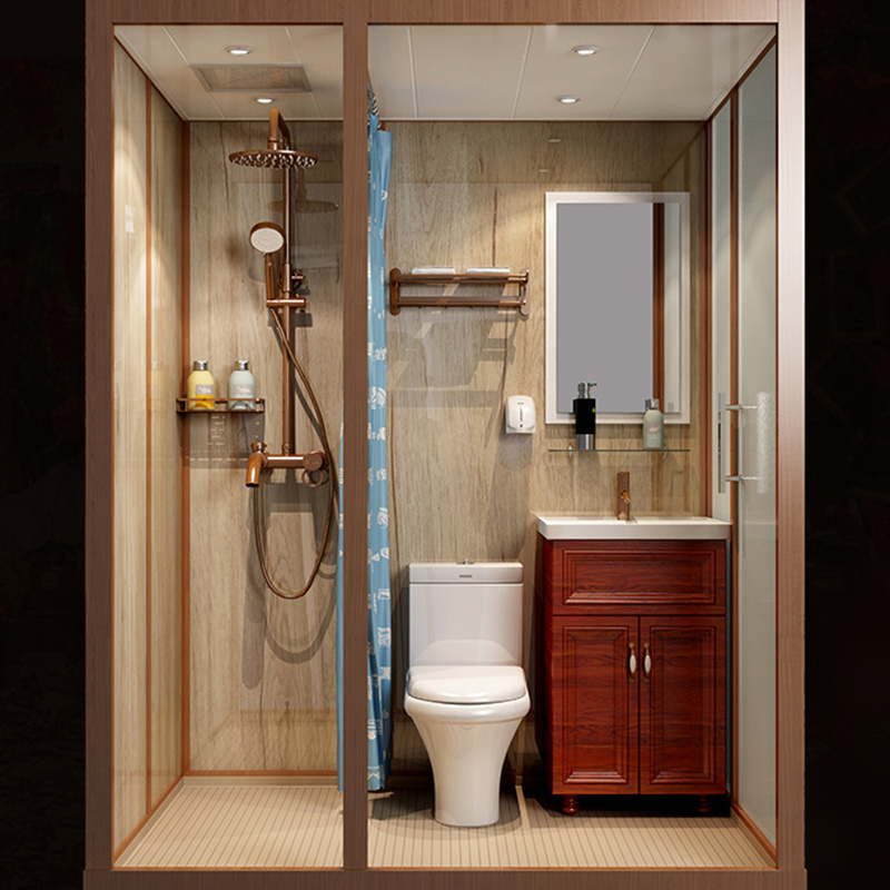 Integrated Bathroom All-in-one Bathroom Pod Whole Shower Room Units Prefabricated Bathroom Units including sink and toilet