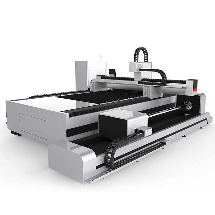 Industry sheet metal cutting with full enclosed cabinet exchange tables 1000w 2000w CNC fiber laser cutting machine