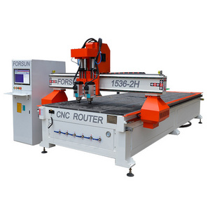 Hot sale! 1325 pneumatic three process machine atc three heads shifting woodworking cnc router machine