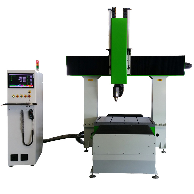 5 axis woodworking cnc cutting milling router machine for aluminum mdf plastic wood boat car mold boat shoes machine