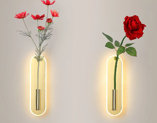 Minimalist Modern Long Line Home Hotel Restaurant Showroom Bedroom Plants Decor LED Wall Sconce Light