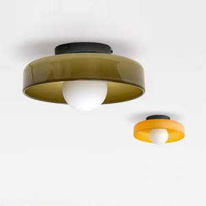 Nordic Round Memphis Style Ceiling Flush Mount Lamp Entryway Bedroom Indoor Modern Minimalist Surface Mounted LED Ceiling Light