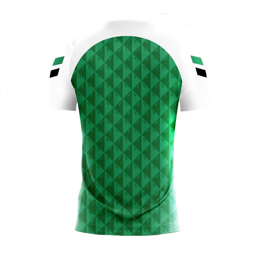 New arrival high quality generic football shirt maker jerseys soccer with cheap wholesale supplier white and green soccer jersey