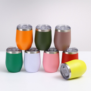 Wholesale 12oz Double Wall Portable Stainless Steel Travel Coffee Mug/Tumbler Cup For Hot Drinks /Camping Wine Mug flask