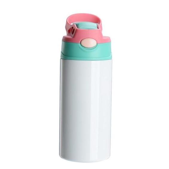 Eco-Friendly Custom Printing 350Ml Cute Baby Sippy Cup Straight Sublimation Tumbler Water Bottle For Toddlers School