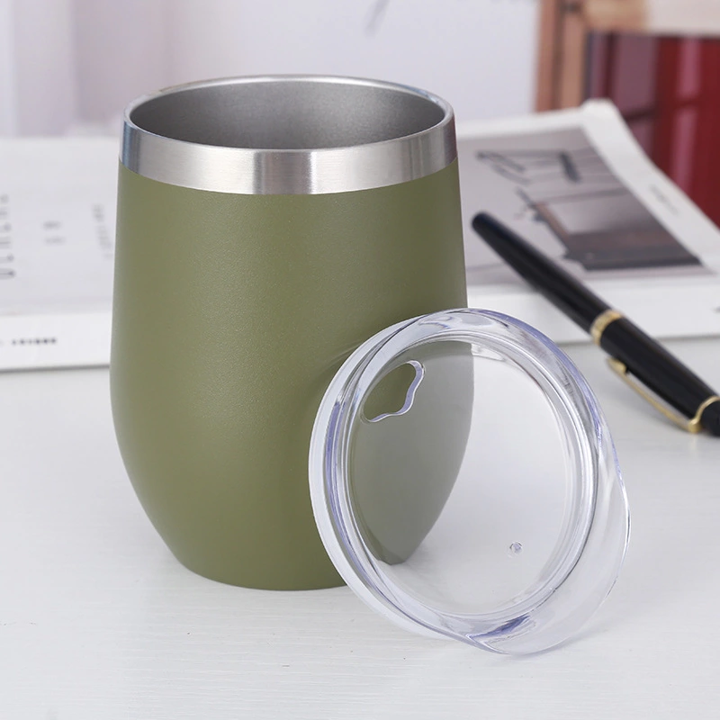 Wholesale 12oz Double Wall Portable Stainless Steel Travel Coffee Mug/Tumbler Cup For Hot Drinks /Camping Wine Mug flask