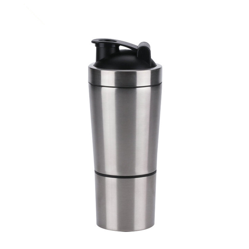 2021 New Detachable Whey Protein Powder Sport Shaker Bottle Stainless Steel Shaker Cup For Gym/Outdoor